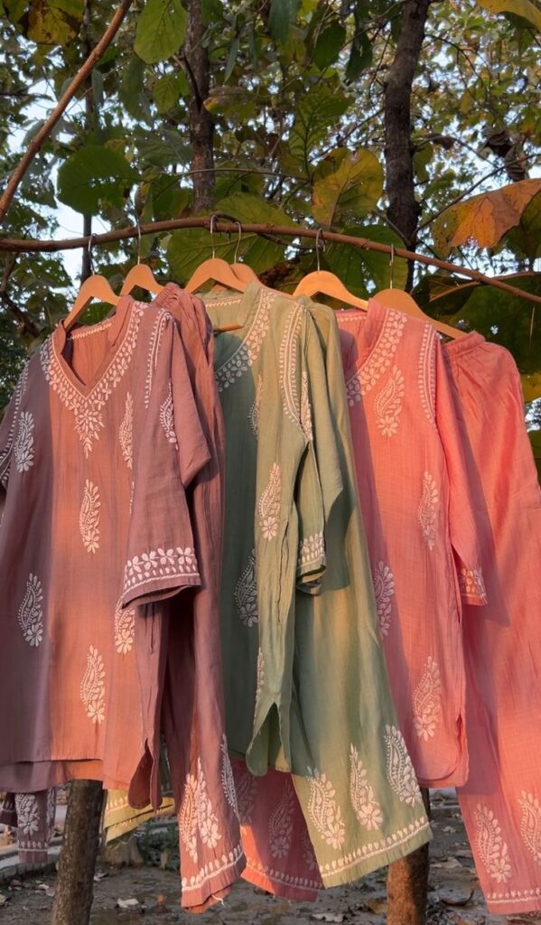 chikankari kurtis for women