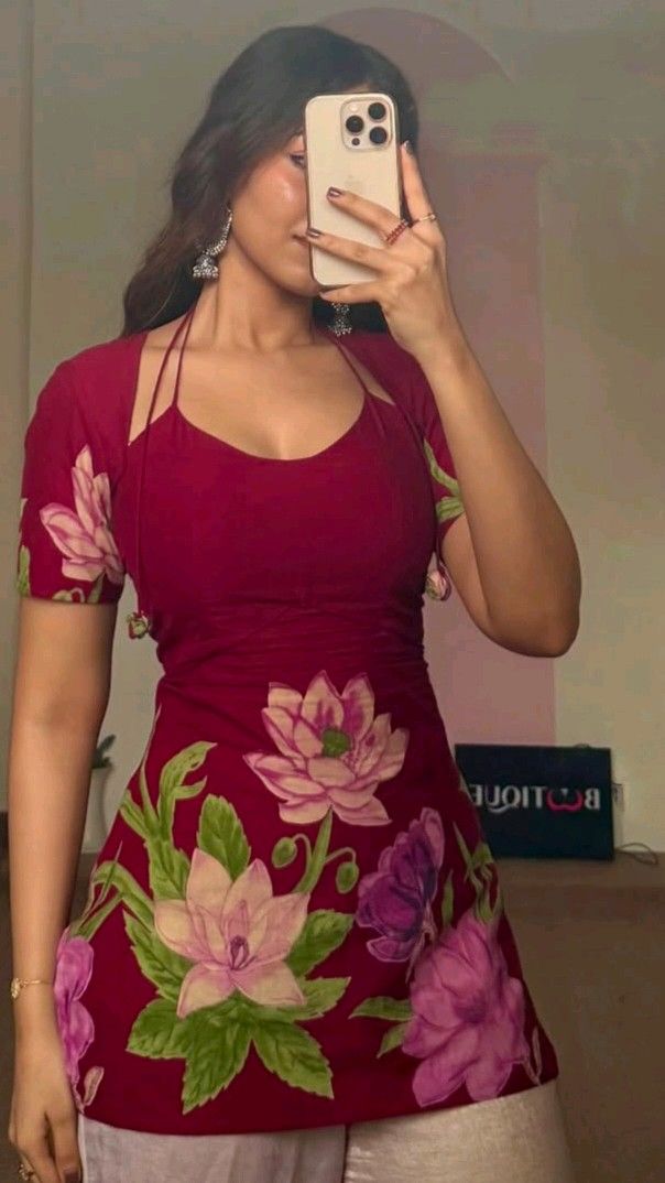 laila pink short kurti🪷 laila pink short kurti🪷