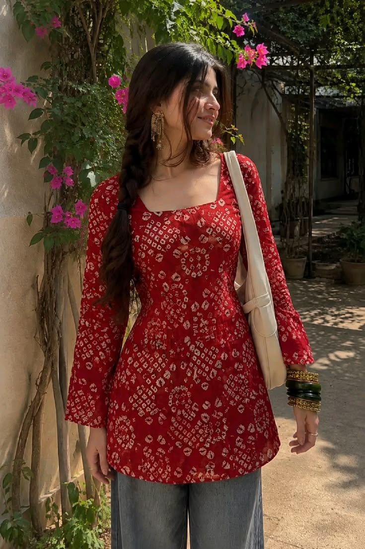 anni designer women’s viscose blend printed short kurti | straight fit casual ethnic top | square neck full sleeve kurta office college anni designer women’s viscose blend printed short kurti | straight fit casual ethnic top | square neck full sleeve kurta office college